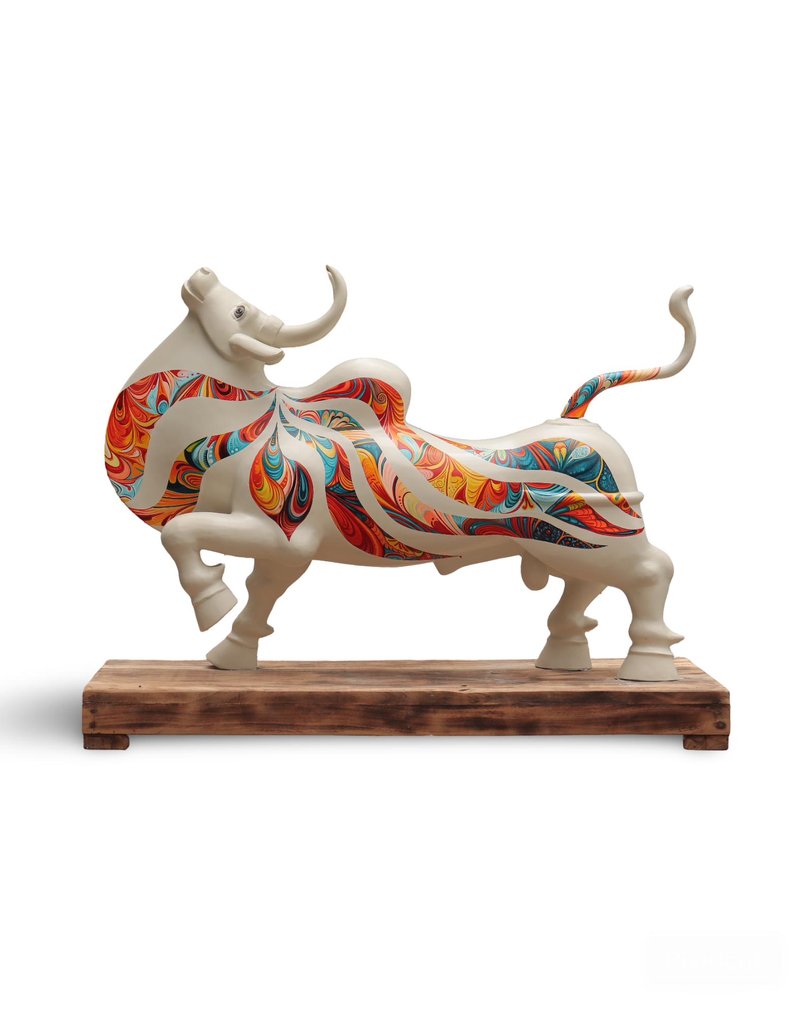 Ribbon design bull
